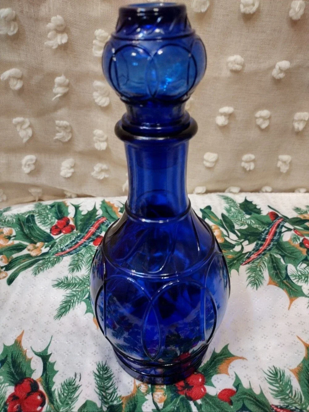 Ring Of Rings Cobaltby Maryland Glass Company Decanter and Stopper